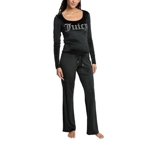 JUICY COUTURE 黒パイル地 セットアップ JUICY COUTURE 黒パイル地
