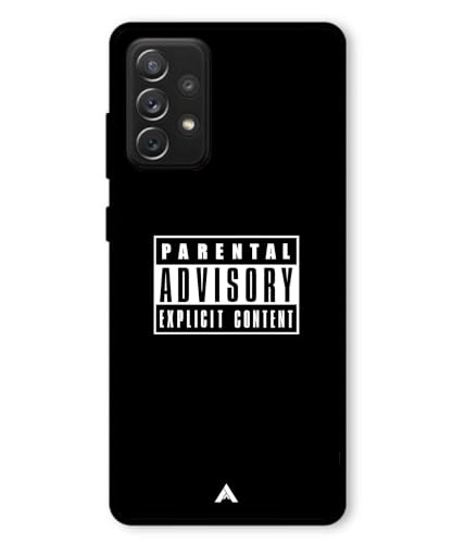 Image of Premium Explicit Case for Samsung Galaxy A72 Soft-Touch Metal TPU Back Cover, Shockproof, Designer, Aesthetic Mobile Phone Case (Glossy Finish)