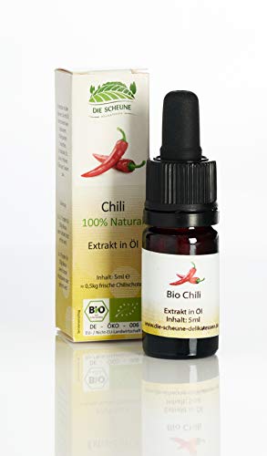 Die Scheune GmbH - Bio Chili Aroma 100% natürlich (5ml) zuckerfrei = 50 rote Chilischoten; Bio-Kontrollstelle: DE-ÖKO-006 Cover