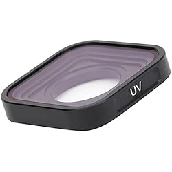 Lente Ojo De Pez Gopro Lente de Ojo de Pez para Gopro Gopro 9 Filtro de Reemplazo de Lente Protector de Filtro de Lente UV para Gopro 9 Reemplazo de Cubierta de Protección de Lente de Cámara de