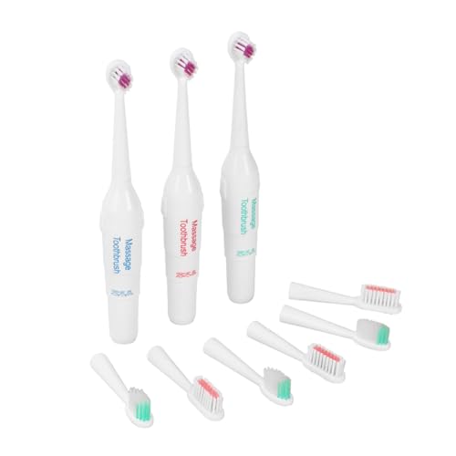 Yardwe Pet Toothbrush Puppy Toothbrush Kit Portable Gentle and Safe for Pet's Gums Random Color