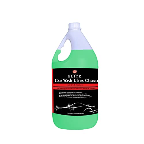 UE Elite Car Wash/Car Shampoo, Ultra Cleaner Concentrate – Removes Tough Dirt and Road Grime Instantly For Car & Bike (Hassle Free and Easy To Use) – 5 Liter Car Care/Car Accessories/Automotive Products