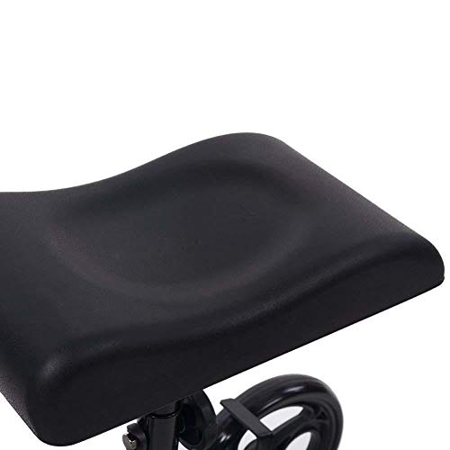 300Lbs Compact & Foldable All-Road Knee Walker Steerable Madical Scooter Crutch Alternative Ideal for Ankle Or Lower Leg Individuals Recovering from A Broken Foot, Broken Ankle Or Ankle Surgery Black