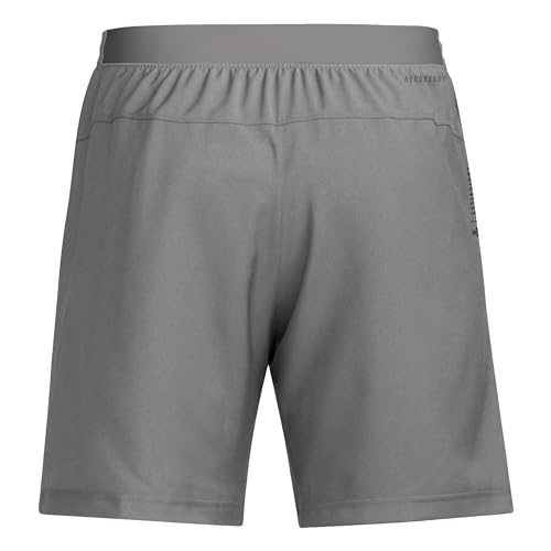adidas Men's D4T Woven University of Louisville Shorts, Team Grey/Black/University of Louisville, XX-Large/9" Inseam - image 2