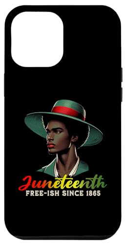 Coque pour iPhone 14 Pro Max Free-ish Since 1865 – Drapeau du 1er juin 2024 Black Pride