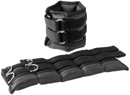 Amazon Basics Pesas ajustables para tobillo y muñeca para mujeres...