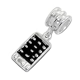Smart Phone Dangle Charm, Sterling Silver 925 for Pandora Bracelets (E11181)