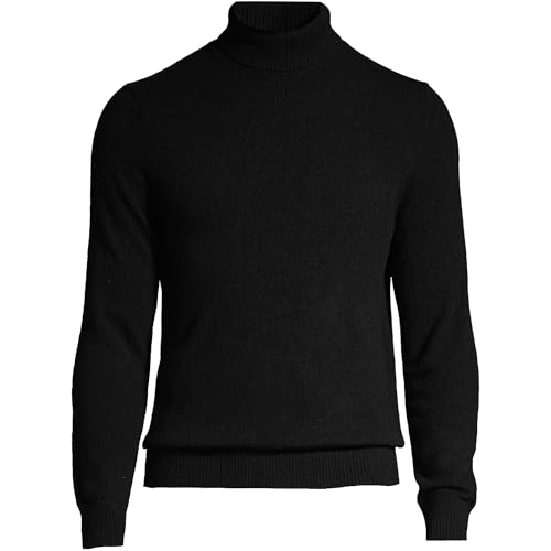 Lands' End Men's Fine Gauge Cashmere Turtleneck Sweater2