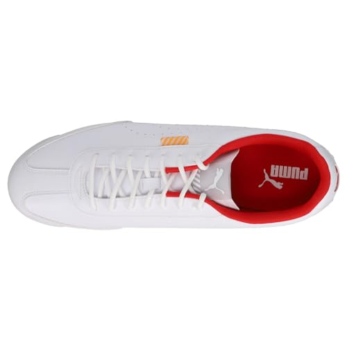 PUMA Mens Scuderia Ferrari X Roma Via Lace Up Sneakers Shoes Casual - White4