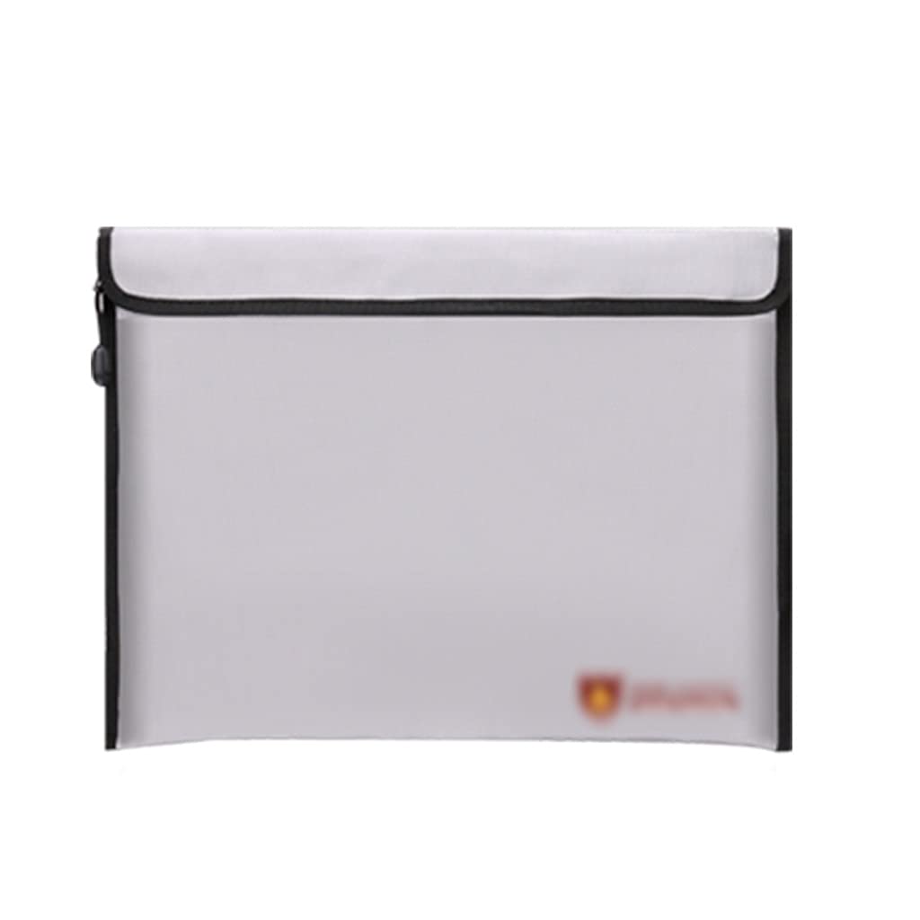 JFGCTYHXY Document organiser, Document Holder with Zipper, Organizer Folder,A18 Water Resistant Money Briefcase(Silver,Style1)