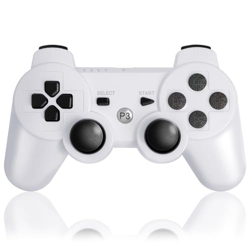 �y����������Č��zPS3 �R���g���[���[ ���C�����X ���� Bluetooth �U���@�\ USB�ڑ� �݊� Dualshock�^ �������� (�z���C�g)