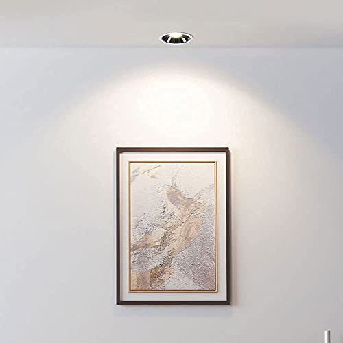 Spot de plafond encastré downlight LED moderne noir pour éclairage de salle