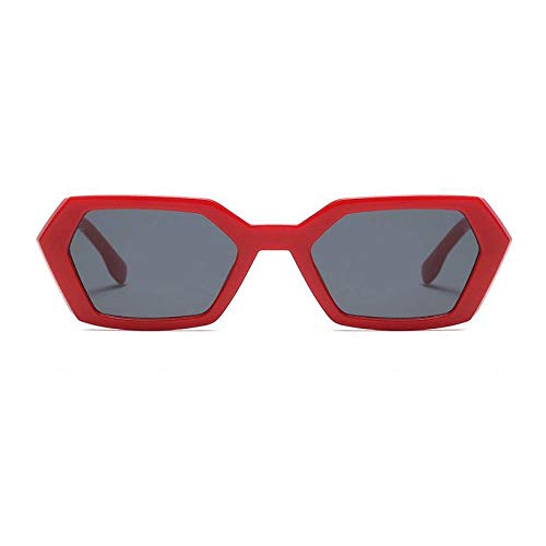 Lunettes de soleil Piazza chic noir polygone au design rétro
