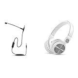 - Universal compatibility + 2 m cable: Micrófono extraible con compatibilidad universal para todos los auriculares con entrada de 3.5mm. Su cable de 200 cm de longitud permite mayor libertad y felxibilidad a la hora de realizar llamadas