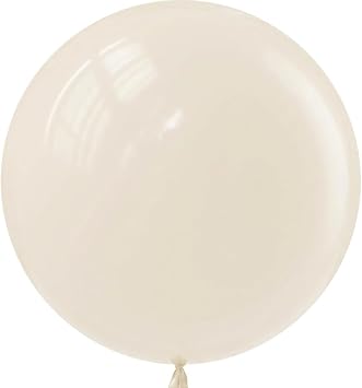 36 Inch White Sand Balloons - 9Pcs Giant White Sand Balloons Jumbo Large Thick Big Cream Latex Balloons for Birthday Baby Shower Wedding Anniversary Gender Reveal Photo Shoot Party Decorations