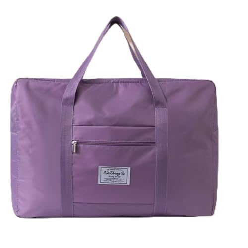 Bolsa de viagem para mulheres e homens, bolsa de mão, bolsa de mão para fim de semana, bolsa de ginástica esportiva, Roxa, Bolsa de viagem