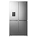 Hisense - Frigorifero Quattro Porte Hisense RQ758N4SWI1 Inox No Frost Capacità 579 Lt. Classe Energetica F (A+)