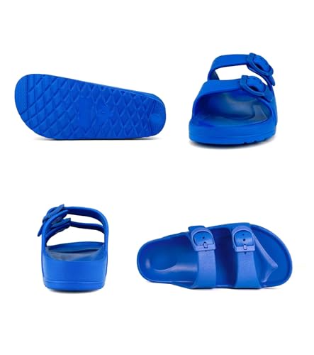 Image of Kids Slide Sandals Boys Girls Buckle Adjustable EVA Slipper Sandals