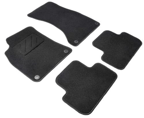 WALSER Auto Teppiche kompatibel mit Audi A4 B8/B8 Avant 2007-2016, A4 Allroad 2009-2016, A5...