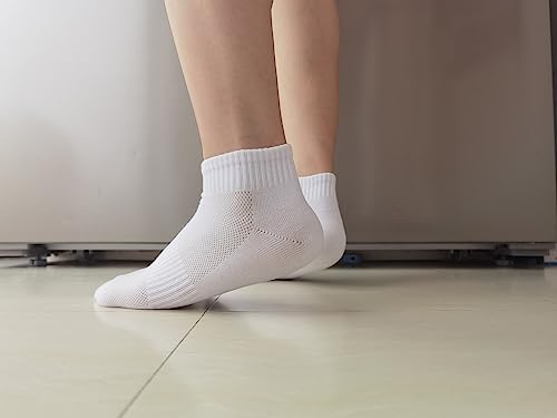 FORMEU Women's Moisture Wicking Athletic Low Cut Ankle Cotton Socks Cushion or Non Cushion Comfortable 4/6/10 Pairs4