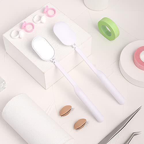 Espejo plegable rectangular para extensiones de pestañas miniatura 5