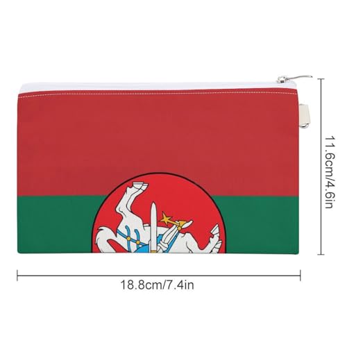 Lithuania Flag Lithuanian Emblem Fashion Coin Purse Change Makeup Bag Canvas Pencil Pouch Travel2
