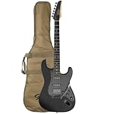 Guitarra Seizi Fun Katana Musashi Hss - All Black Sparkle Satin Edição Limitada