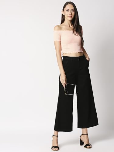 Image of HIGH Star Women Black Relaxed Fit Jeans