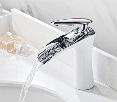 Robinet de lavabo chaud et froid mitigeur cascade pour évier et vasque