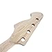 Yinfente Bass Guitar Neck 20fret 34inch Maple Rosewood Fretboard Block Inlay DIY Guitar Block Inlay (Rosewood Fretboard)