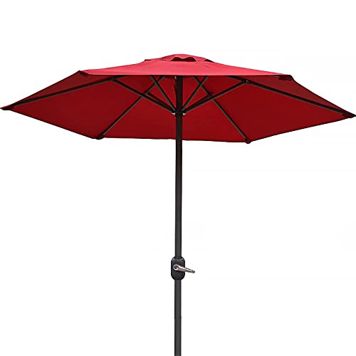 Sombrilla blanca de terraza con protección solar para solucionar el calor en patios exteriores 1