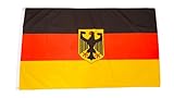 Fahne Flagge Deutschland Adler WM EM mit Ösen - 90 x 150 cm