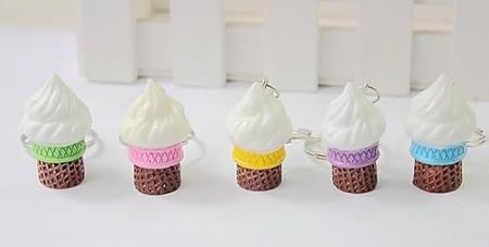 Amazon Veerlive かわいい ソフトクリーム キーホルダー 個セット 景品などに 並行輸入品 アニメ 萌えグッズ 通販