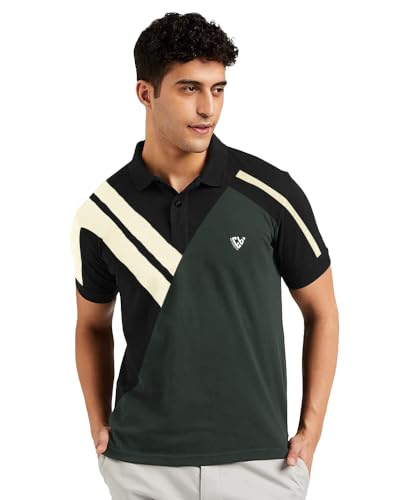 Image of Noble Monk Men's Regular Fit Polo T Shirt |Half Sleeves |Collar Tshirts T Shirt | Casual Tshirt