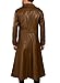 NM-Fashions Mens Halloween Cosplay Costume Channing Tatum Remy Etienne Faux Leather Trench Coat (Brown, Medium)