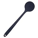 DNC Back Scrubber for Shower Soft Silicone Bath Body Brush with Long Handle (Black) - Image 6
