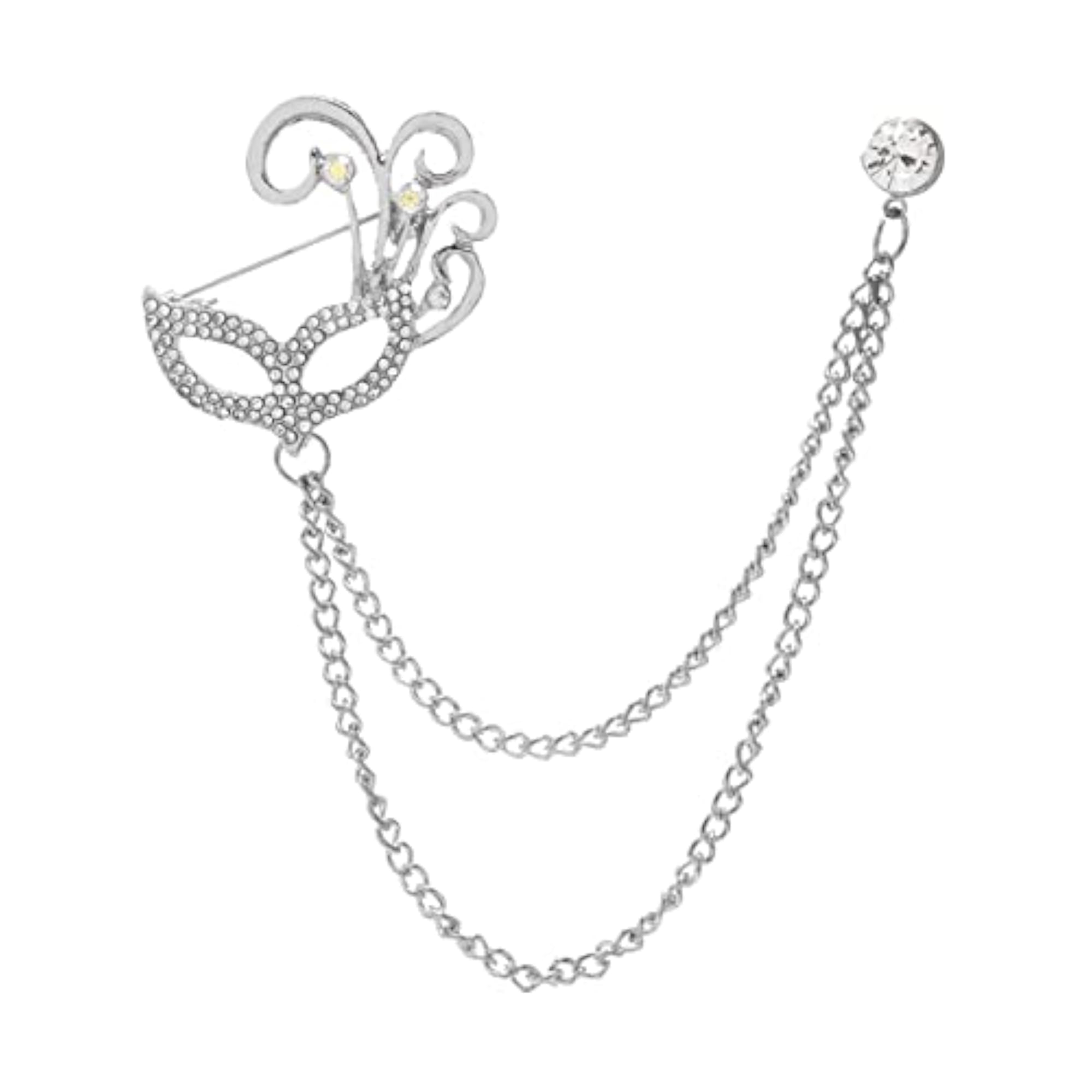 5pcs Shimmery Tassel Lapel Pin Alloy Charms