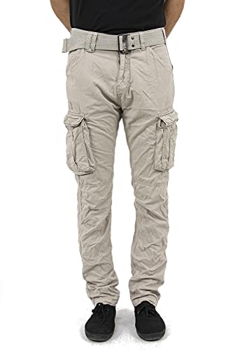 Schott Nyc TRRANGER70 Pantalon, Gris (Ciment Ciment), W33/L32 (Taille fabricant:33) Homme