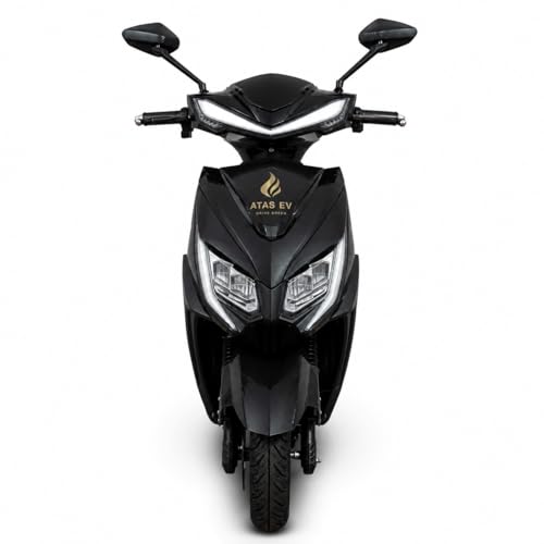 Image of Nozzel Electric Scooter, 60V 30Ah Battery Lead Acid, 45 km /h Speed, 70+ KM Range, Remote Lock, Anti-Theft Brake, Low Maintenance (Black)