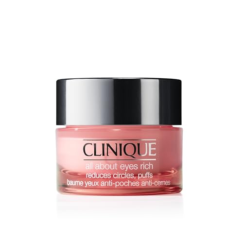 Clinique All About Eyes Crème Yeux Anti-poches Anti-cernes à l'Acide Hyaluronique | Hydratant, 15 ml