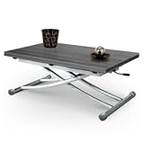 table extensible chene grise Table Design Giovanni Marchesi Table Basse relevable Mirage Chene Gris