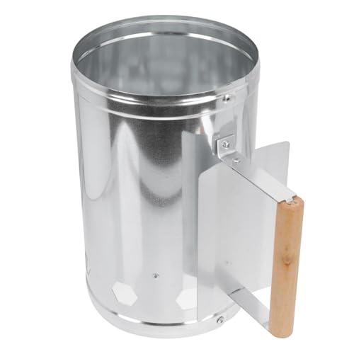 BESPORTBLE 1pezzi Ciminiera Accendifuoco Barbecue Starter Can Rapido per Carbonella Esterno e Campeggio Isolamento Termico Accensione Veloce e Sicura per Stufa Metallo per Barbecue e Stufa