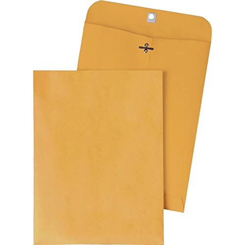 Quality Park clasp envelopes 11.5 x 14.5, 28 lb kraft, 100/box
