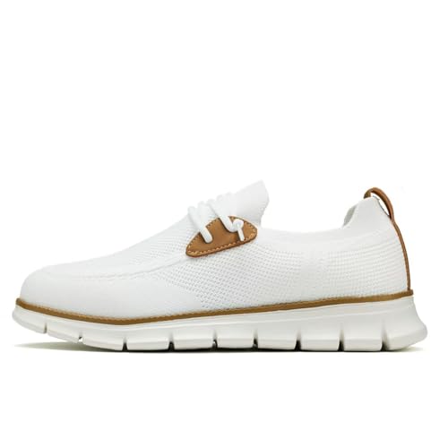 Baskets décontractées pour homme en maille blanche 41 - 3