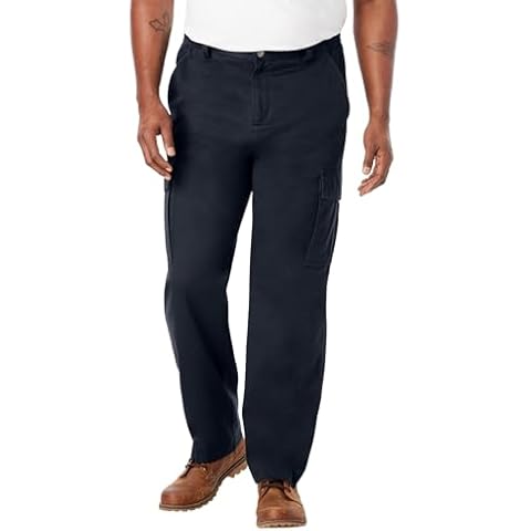 Boulder Creek by Kingsize Men's Big & Tall Renegade Side-Elastic Waist Cargo Pants - 36 40, Black Cover