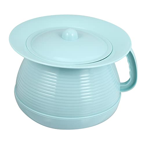 Anneome Thickened Plastic Sputum Toe Potty Bed Pan for Children Adults Urine Pot Lid Easy to Carry