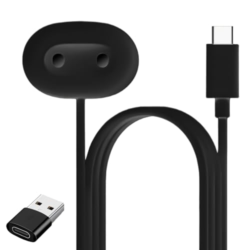 For Google Pixel Watch 4 スマートウォッチ 充電ケーブル ピン間の距離 対応 Tyep-C充電ケーブル 磁気吸着 急速充電 コード 超高耐久 Google Pixel Watch 4 スマートウォッチ コード充電器(ブラック)