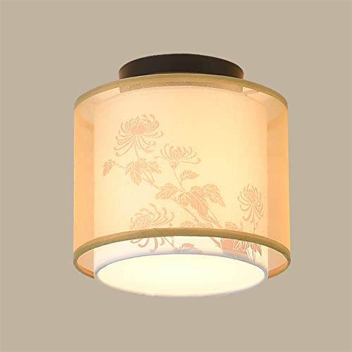 Plafonnier LED pour allée étroite AMAZWI abat-jour tissu anti-éblouissement