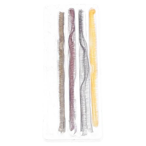 TIDTALEO Pestañas Postizas para Muñecas DIY para 0.6 Cm Negras, Marrones, Color Té y Doradas, 20 Piezas Hechas a Mano, Accesorio Reutilizable para Manualidades y Juguetes Creativos