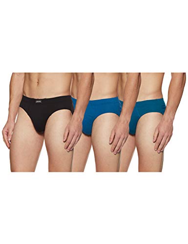 Image of Levi's 011 Comfort Brief for Men | 100% Pure Cotton | Breathable | Durable | Anti-Roll Waistband | Extra Supportive Gusset | Dual Layer 3D Pouch | Tagless & Zero Irritation Comfort | Pack of 3
